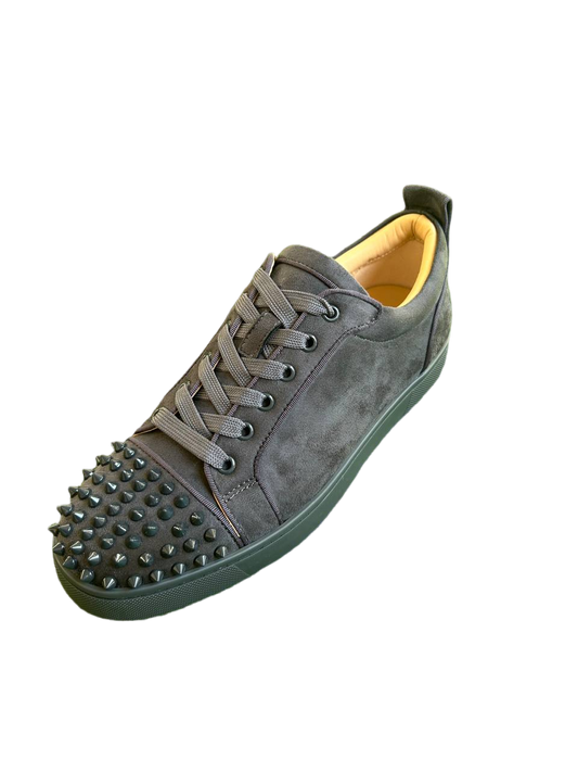 Louboutin Gray Velour