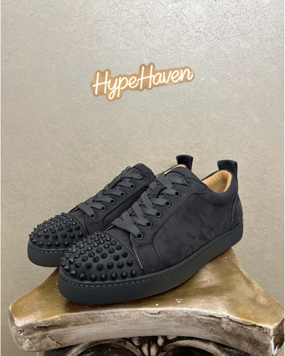 Louboutin Gray Velour