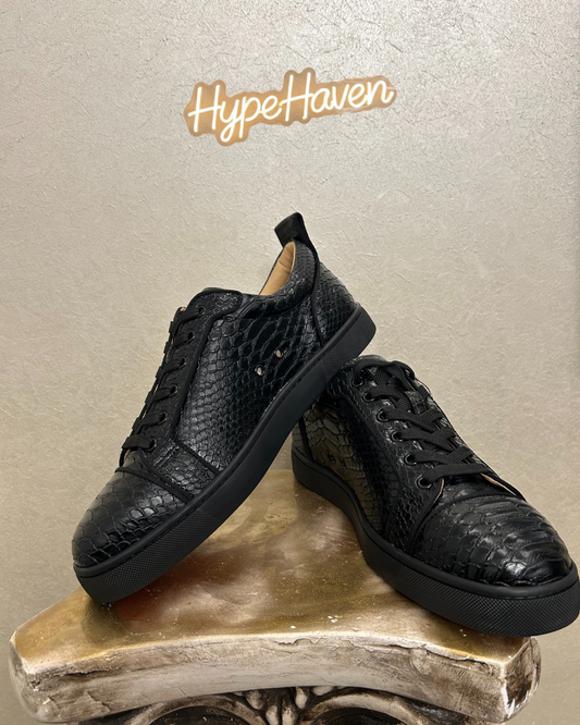 Louboutin Black Python