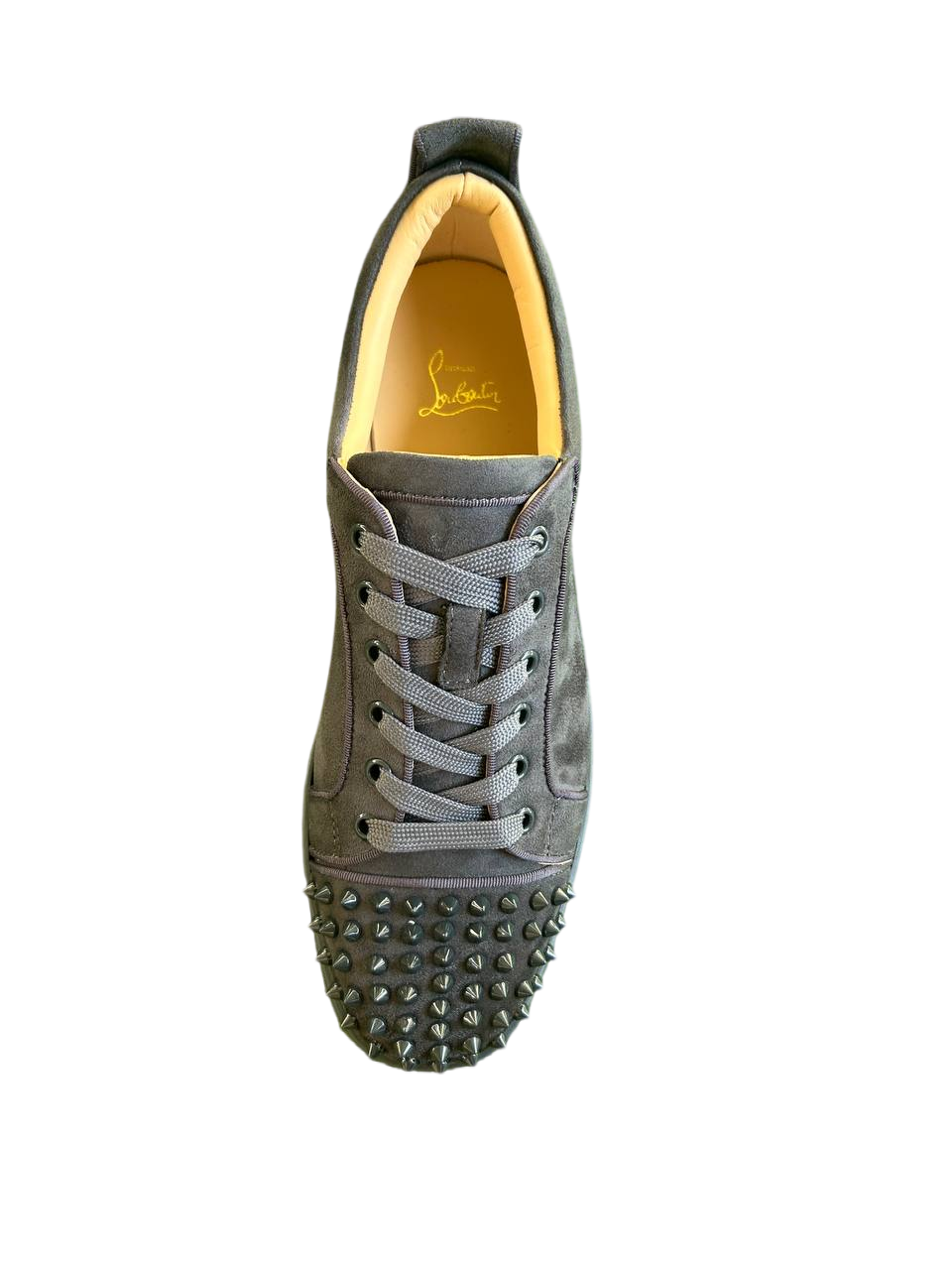 Louboutin Gray Velour