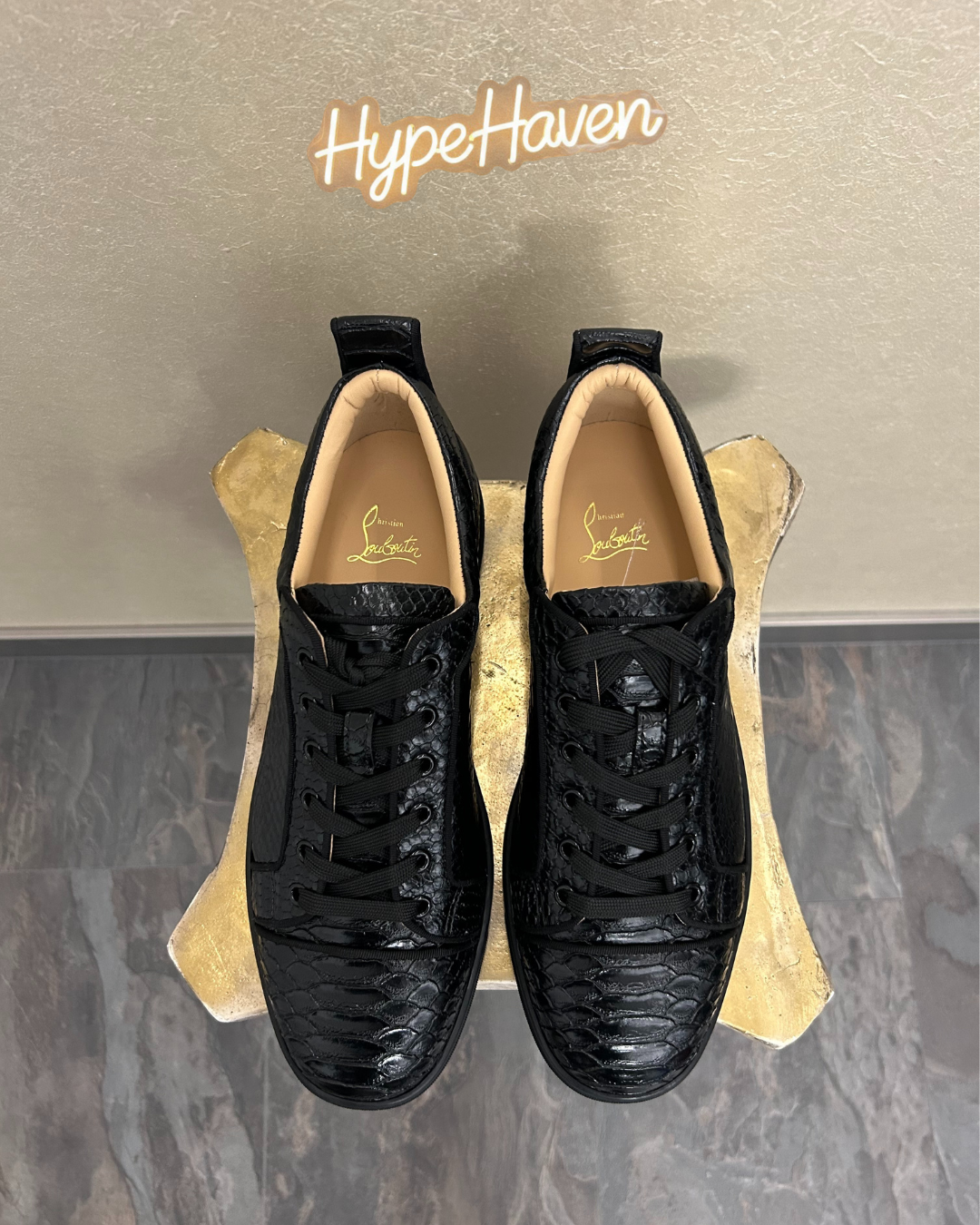 Louboutin Black Python